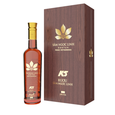 Rượu Sâm Ngọc Linh KonTum K5 Nhãn Vàng