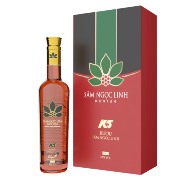 Rượu Sâm Ngọc Linh KonTum K5 Nhãn Xanh